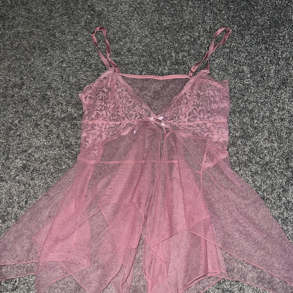 Pink Lace lingerie top